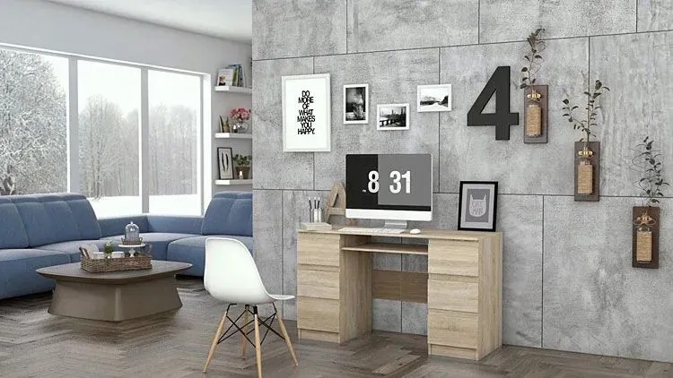 Młodzieżowe biurko z 6 szufladami F8-L16