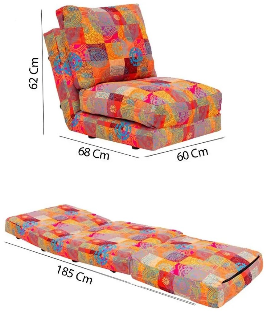 Fotel Taida Patchwork