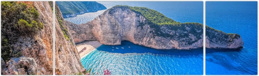 Obraz - Plaża Navagio, Grecja (170x50 cm)