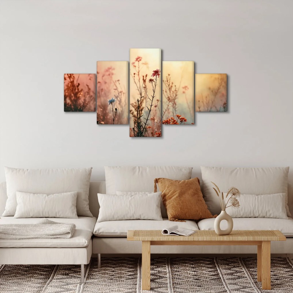 Obraz - Dzikie kwiaty (125x70 cm)