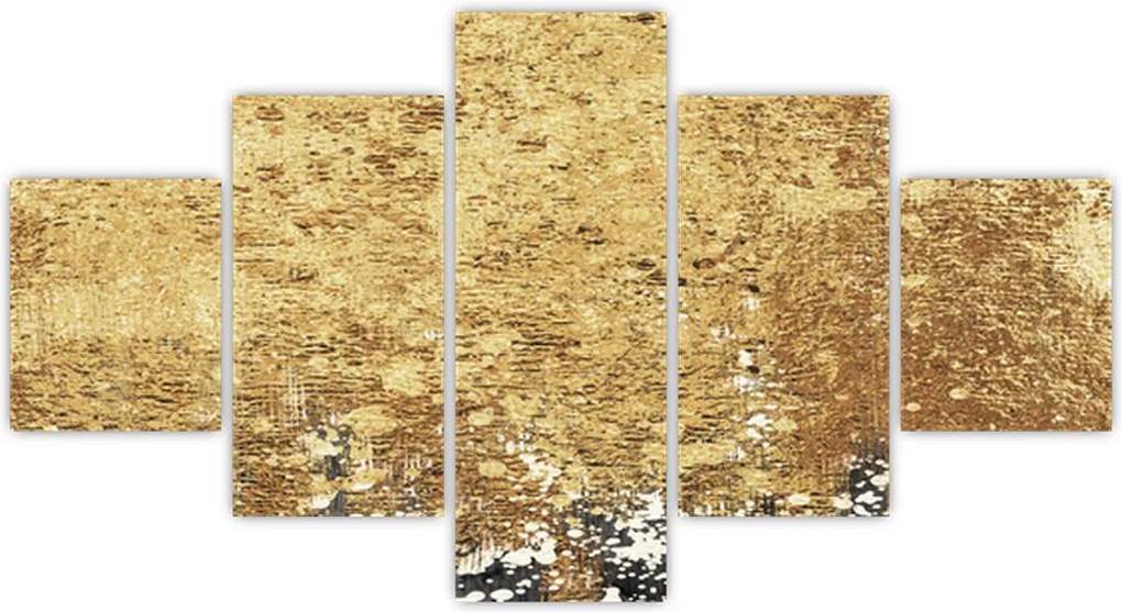 Obraz - Złota struktura N⁰3 (125x70 cm)