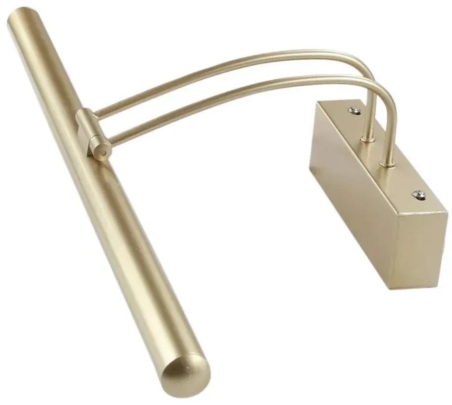 Złoty satynowy regulowany kinkiet LED - D182 W8-H36