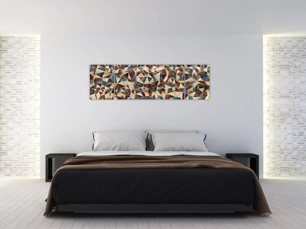 Obraz trójkątów (170x50 cm)