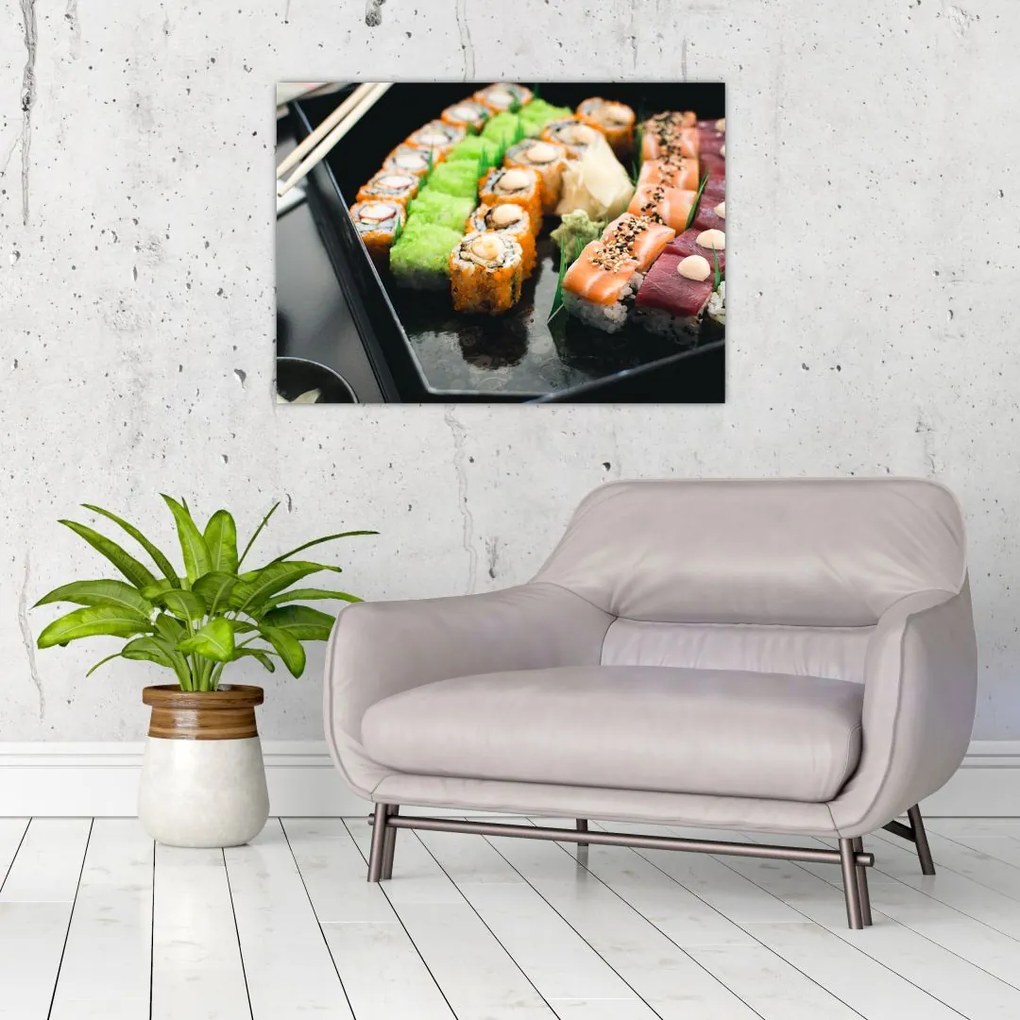 Obraz na szkle - Sushi (70x50 cm)