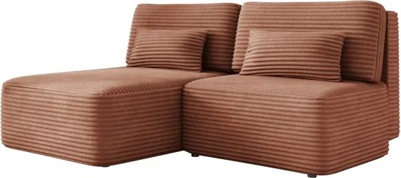 Narożnik TILIA wolnostojący układ L strona Lewa z funkcją spania w tkaninie Tilia 52