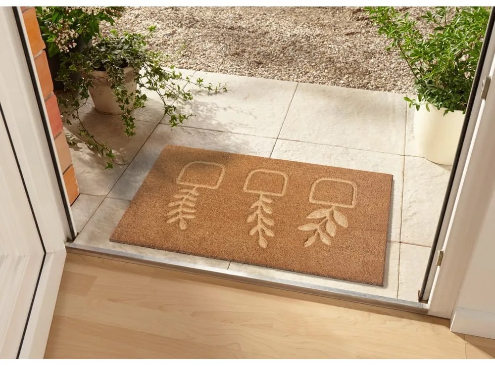 Wycieraczka z włókna kokosowego 75x45 cm Flowerpot – Hanse Home