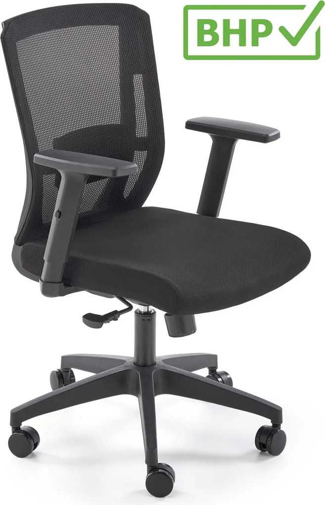 Fotel biurowy z regulacjami Paredes Halmar, zgodny z normą BHP