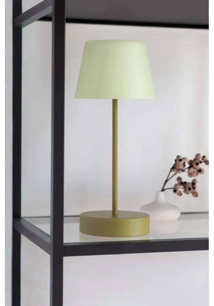Zielona lampa stołowa LED ze ściemniaczem (wysokość 33,5 cm) Oscar – Remember