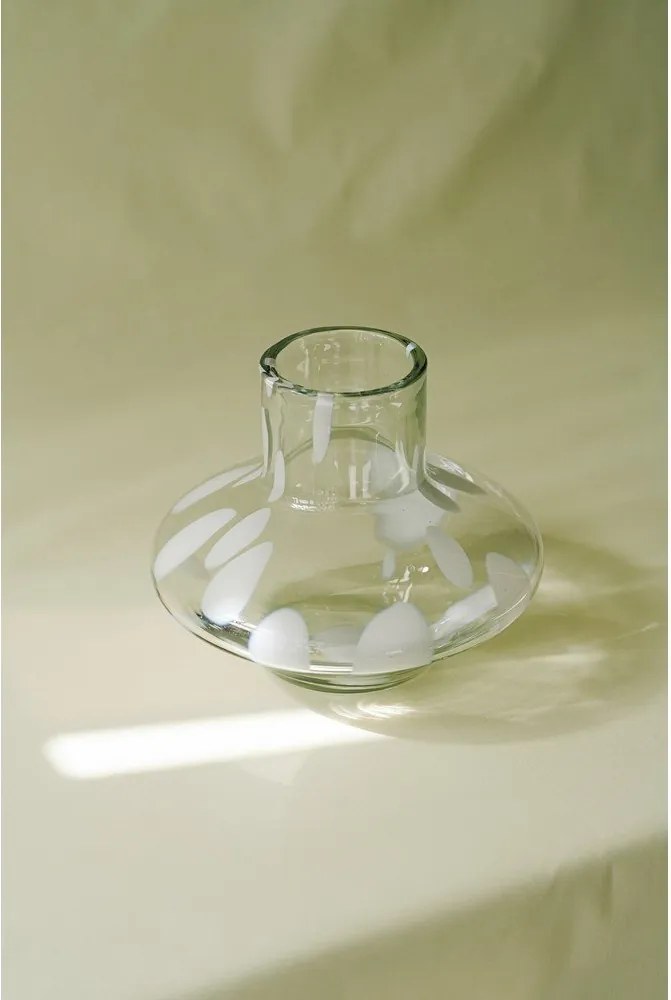 Szklany ręcznie wykonany wazon (wysokość 28 cm) Glom – noo.ma