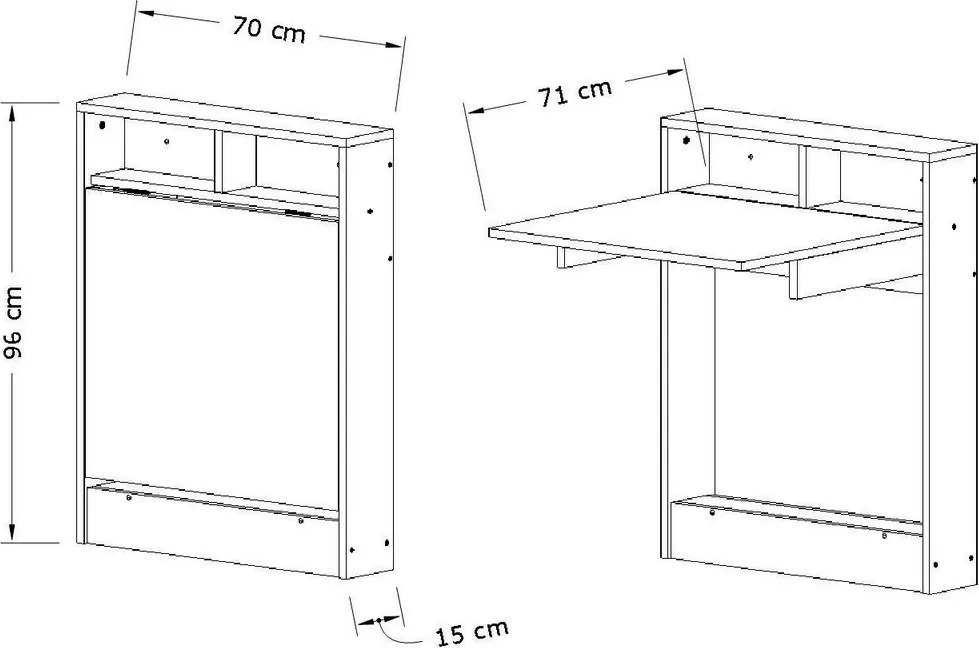 Składany stół jadalniany Patara White