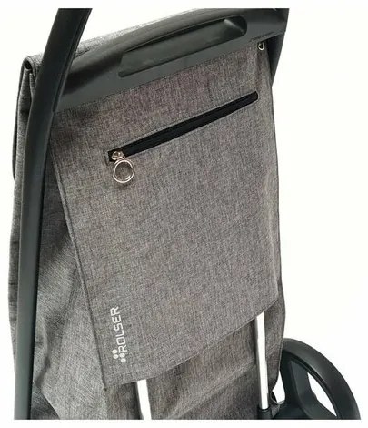 Rolser Torba na kółkach Com Tweed 8 Black Tube,szara