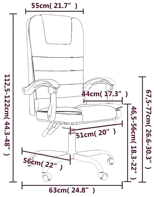 Szary masujący fotel biurowy z podnóżkiem M2-A58