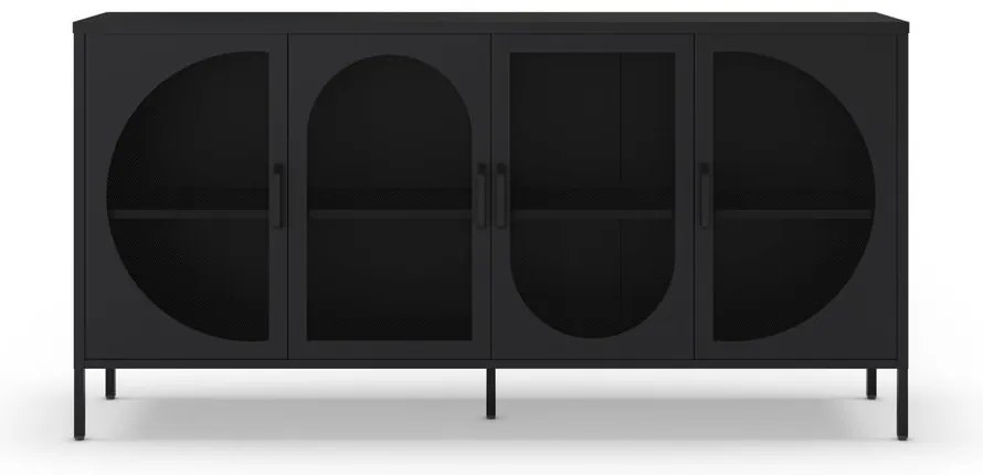 Czarna komoda 160x90 cm Tayra – Marckeric