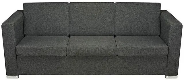 Trzyosobowa ciemnoszara sofa loftowa Karson 3X