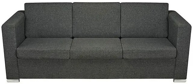 Trzyosobowa ciemnoszara sofa loftowa - Telva 3Q