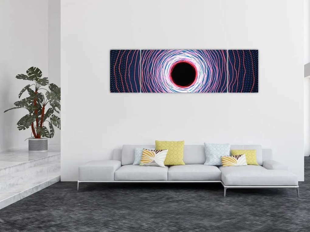 Obraz abstrakcji koła (170x50 cm)