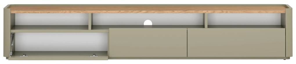 Szafka RTV Elivo 200 cm - eukaliptus / dąb baltic dune