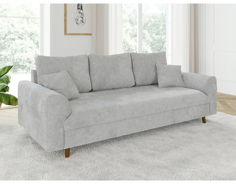 Jasnoszara sofa 210 cm Ariella – Ropez