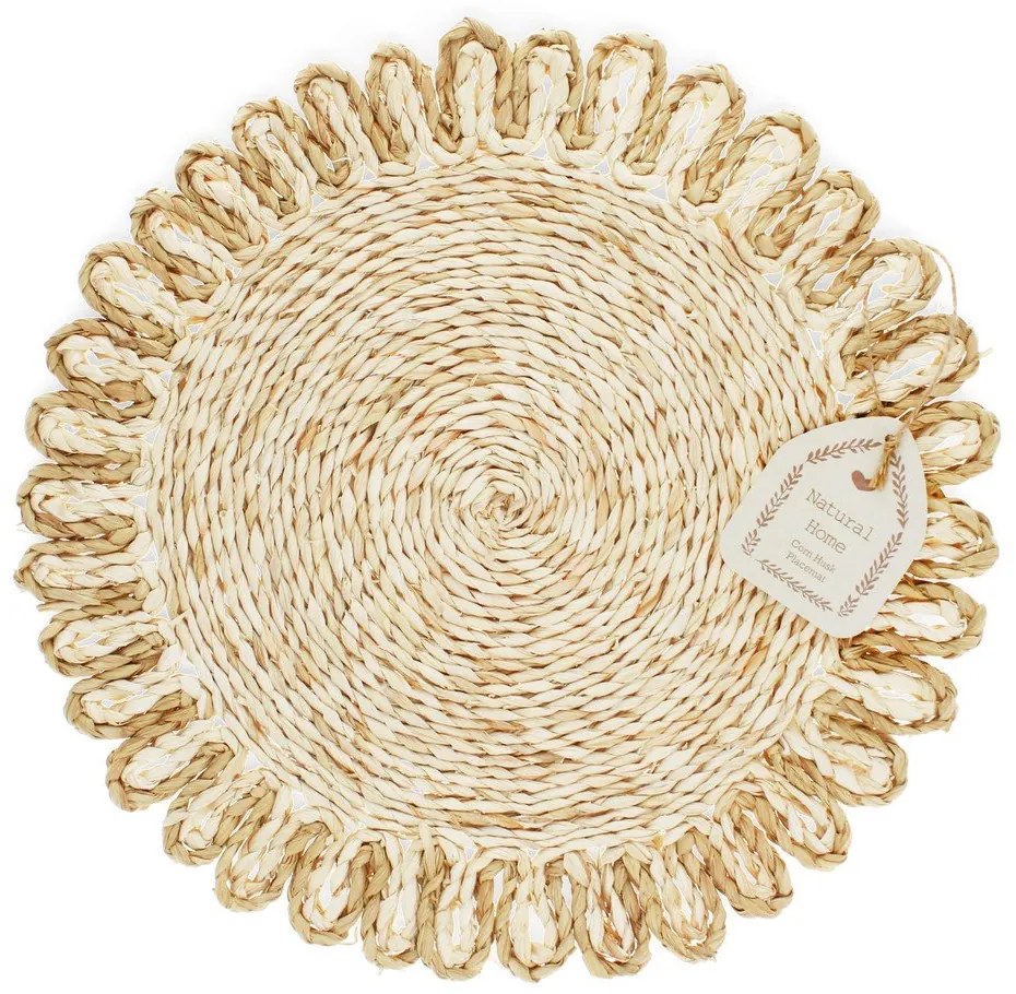 Mata stołowa z liści kukurydzy ø 38 cm Corn Husk – Rex London