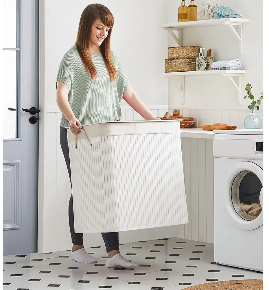 Jurhan Kosz na bieliznę DORA, 150 l, biała