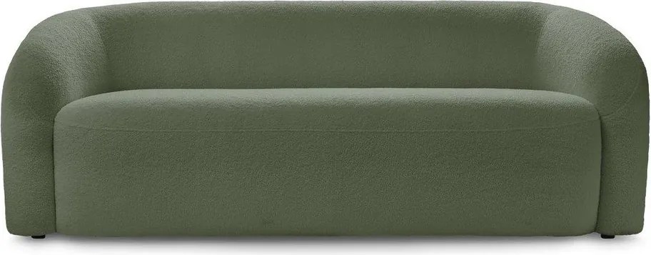 Zielona sofa z materiału bouclé 193 cm Elina – Bobochic Paris
