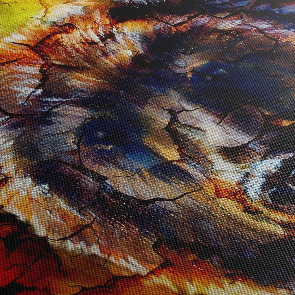 Obraz - Niedźwiedź, malarstwo (70x50 cm)