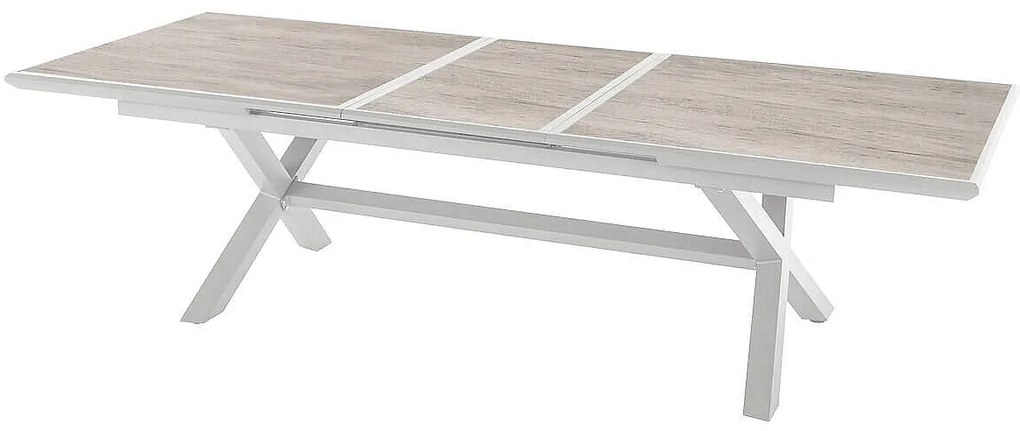 Komplet aluminiowy BERGAMO I. 1+10 (biały)