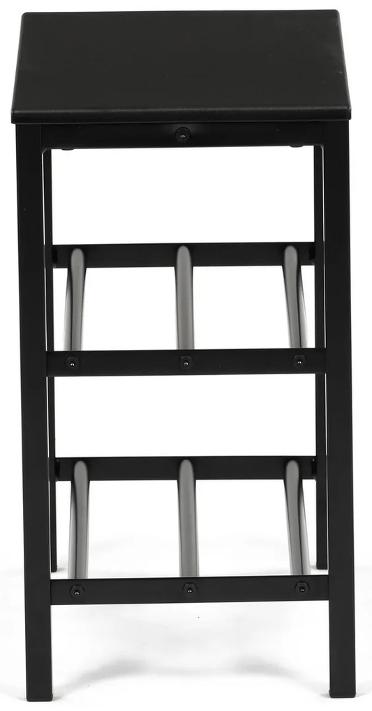 Szafka na buty 83168-42 BK, metal, czarna