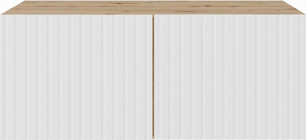 Szafka RTV wisząca LIVO 100 cm do Salonu pod Telewizor - Dąb artisan