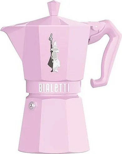 Kawiarka Moka Exclusive Rose Pastel 6 filiżanek Bialetti - Kolekcja Vintage Włoska