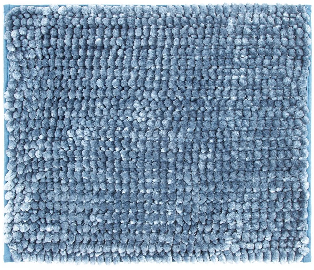 Mata łazienkowa Ella micro niebieska, 40 x 50 cm, 40 x 50 cm