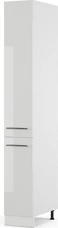 Szafka aptekarska biały wysoki połysk 30x58x206.8 fame-line