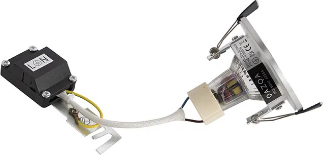 Zestaw 6 nowoczesnych reflektorów wpuszczanych stalowych okrągłych IP44 - Xena