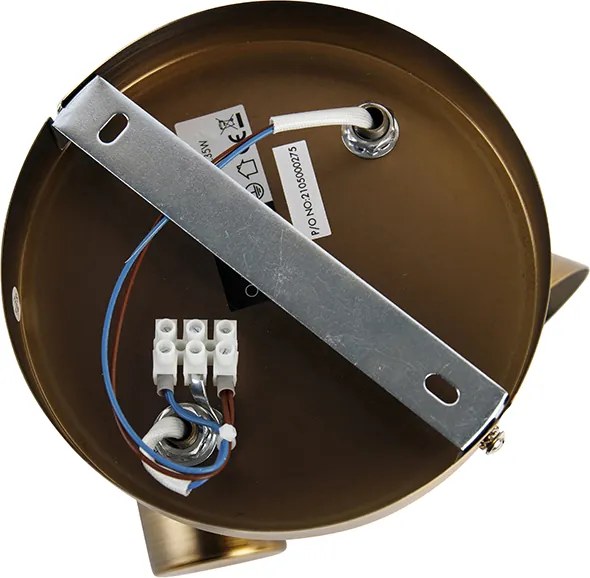 Sufitowy reflektor brązowy okrągły, regulowany i obracany - Karin 2