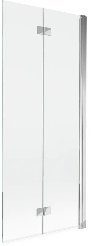 Mexen Mist parawan nawannowy 2-skrzydłowy prawy 80 x 150 cm, transparent, chrom - 8A9-080-002-01-00-P