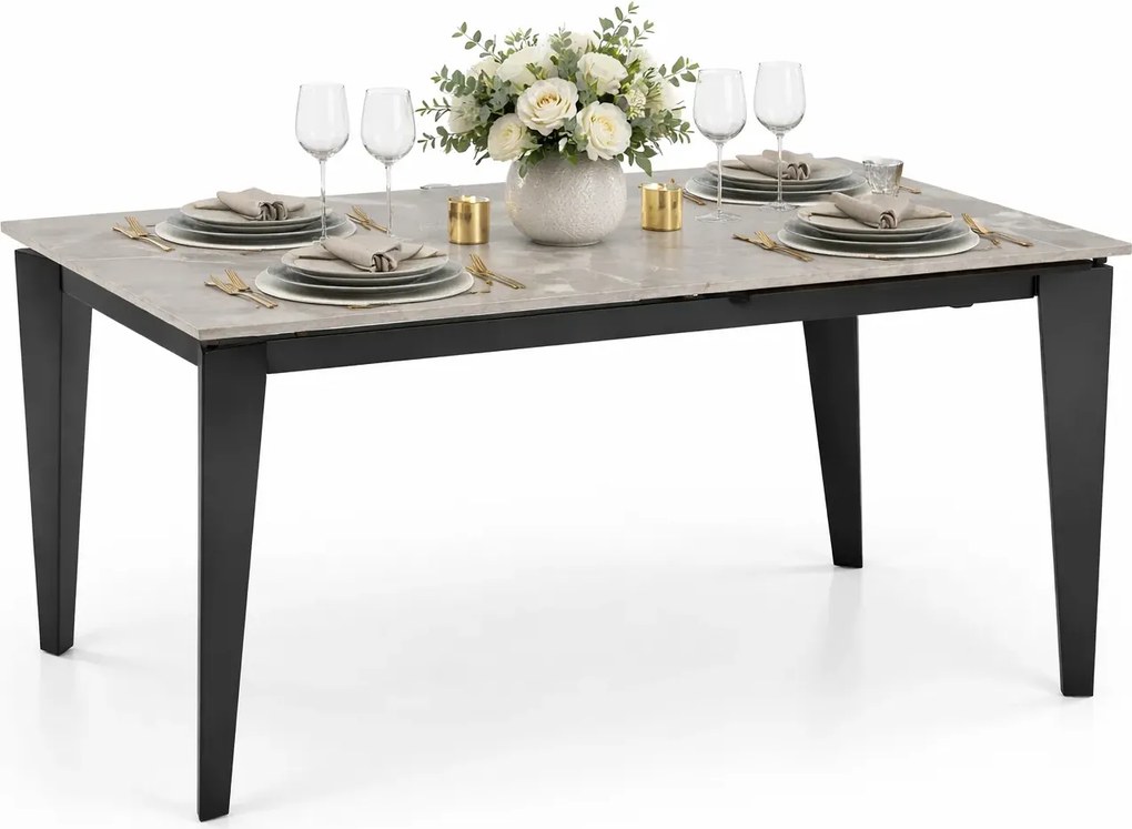 Rozkładany stół z blatem imitującym marmur R7-H91