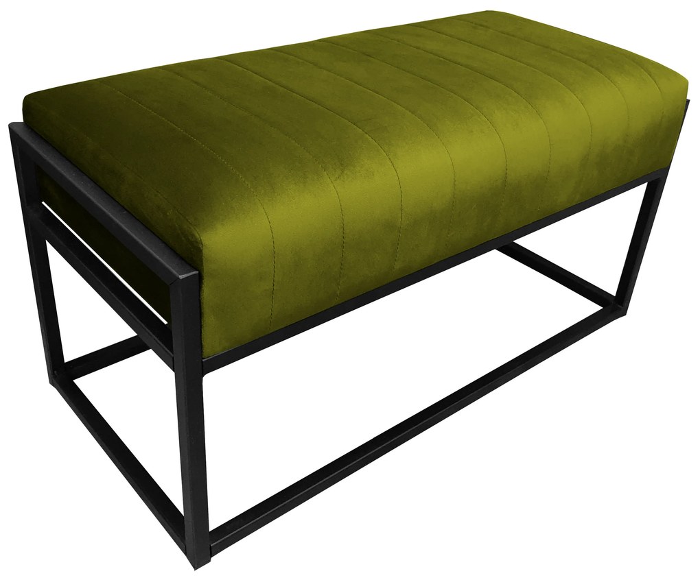 Ławka KAYA LOFT BL75 pufa podnóżek metal