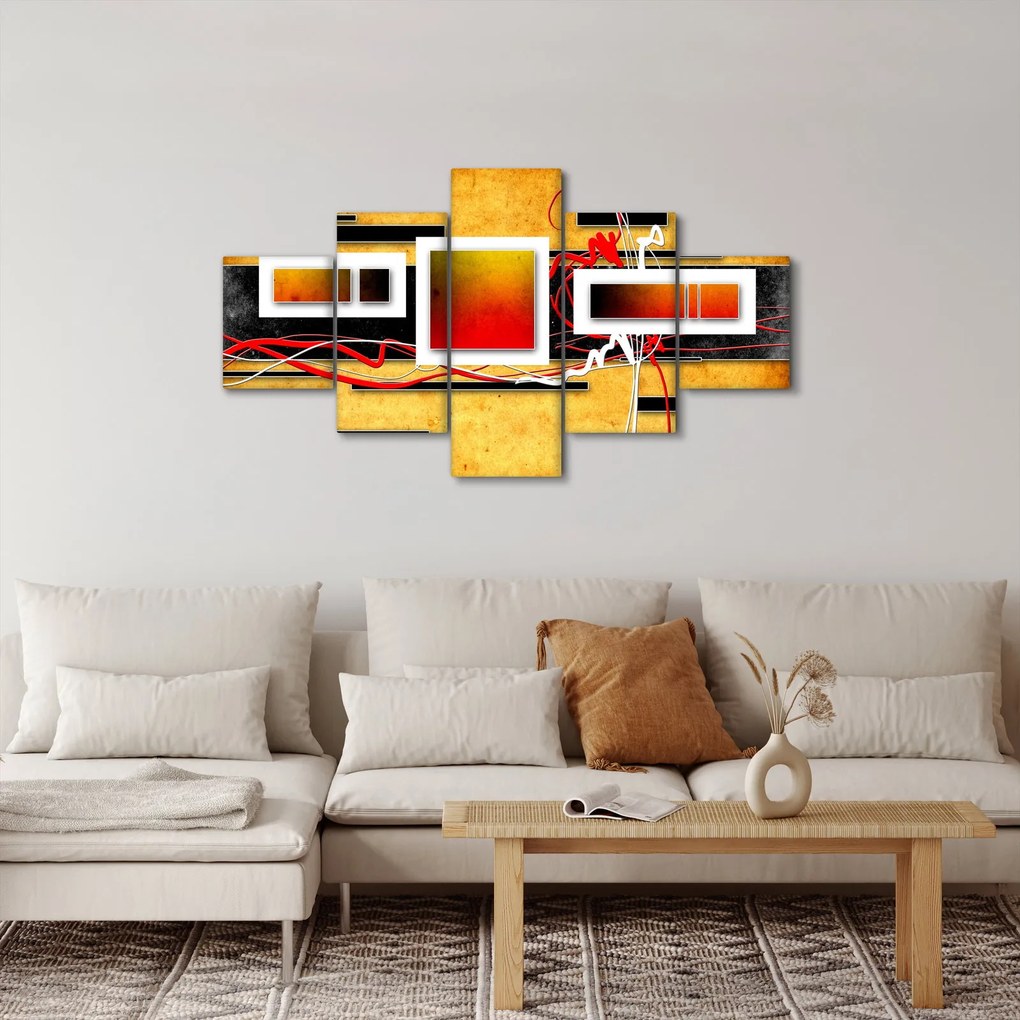 Obraz - Abstrakcja (125x70 cm)