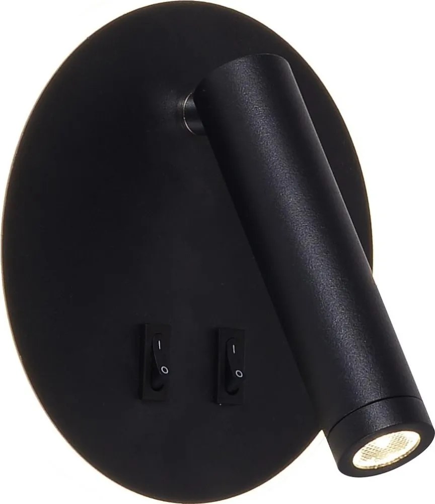 Zuma Line W4107-BK-LED Oprawa punktowa natynkowa CIRCA LED 5,5 W/230 V + LED 2,5 W czarna