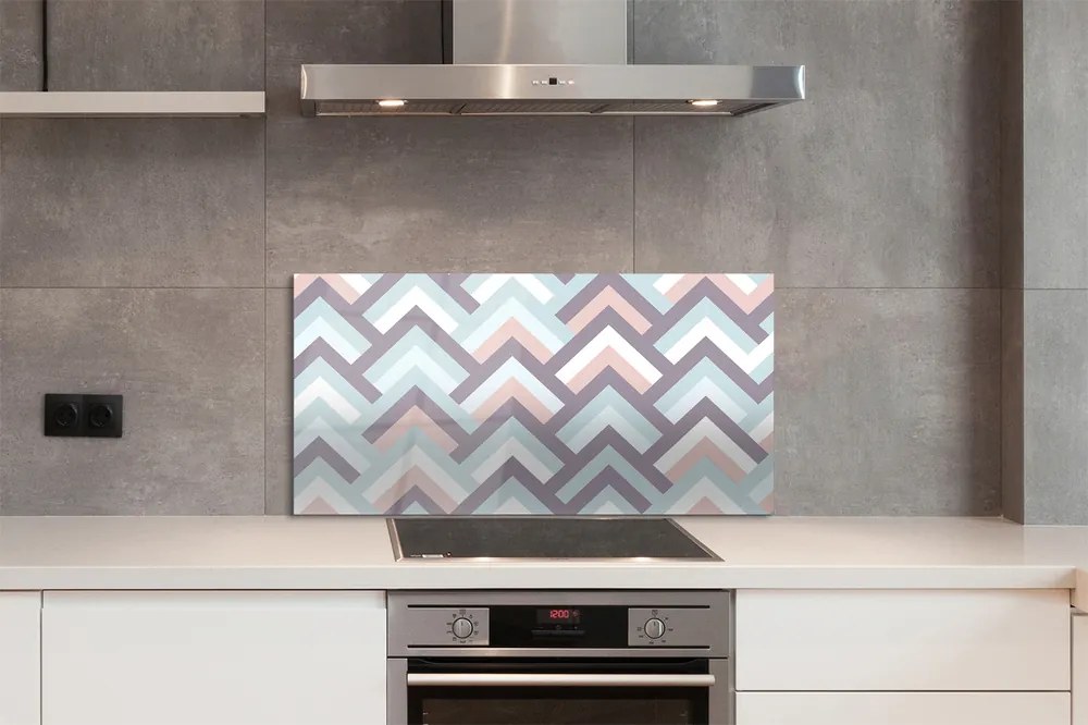 Szklany Panel Jodełka w Paski