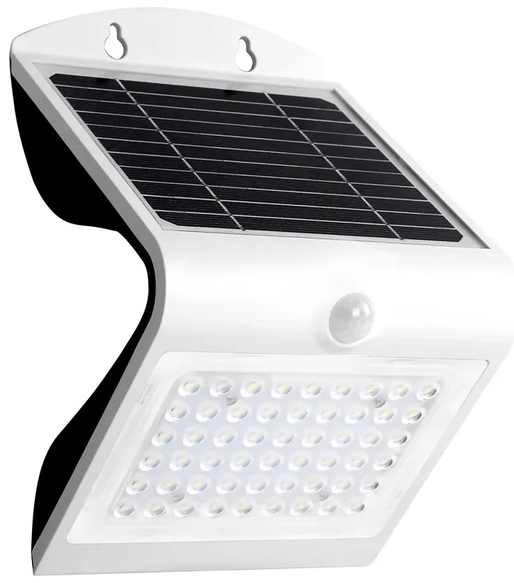 Biały kinkiet solarny - N25-Azok 3.2W