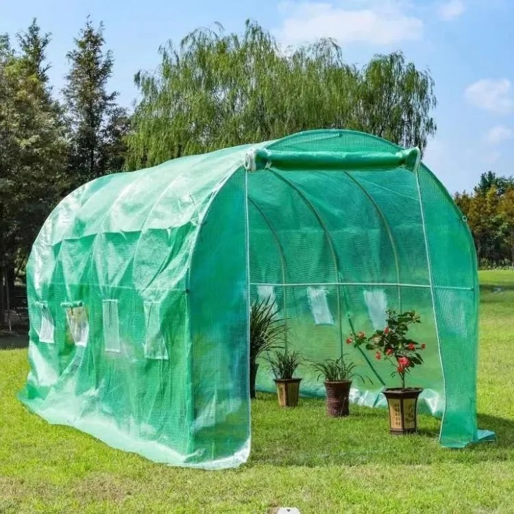 Szklarnia foliowa ogrodowa 2x4 m z oknami i moskitierą G228