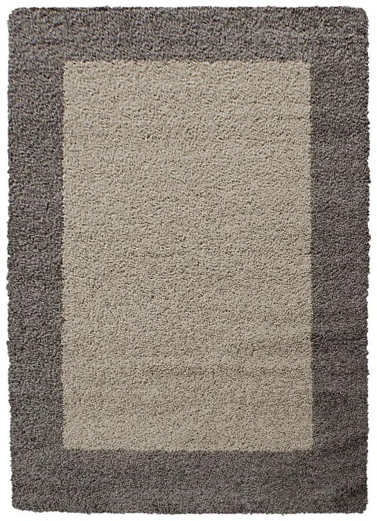 Dywan shaggy Life brązowo-beżowy 200 cm x 290 cm