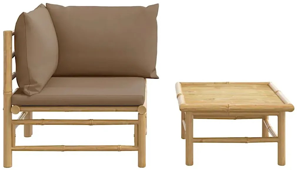 Elegancki zestaw ogrodowy z bambusa L4-N84