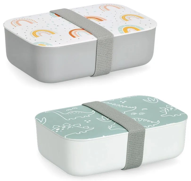 Plastikowy lunchbox, 19 x 12,5 x 6,5 cm