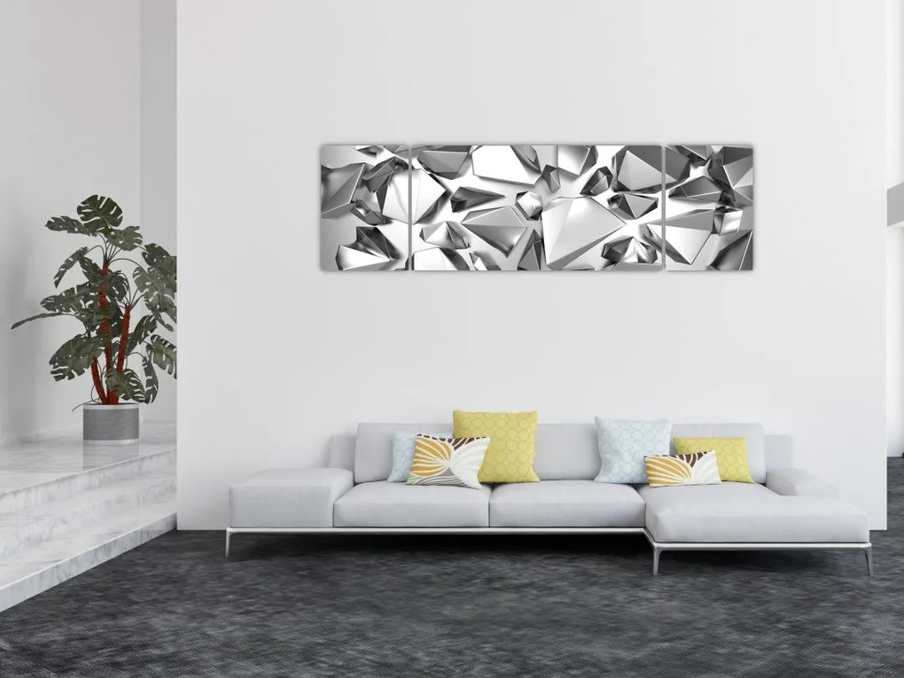 Obraz abstrakcji 3D (170x50 cm)