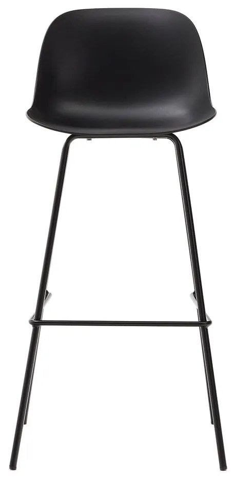 Czarny hoker (wysokość siedziska 74 cm) Altea – Kave Home