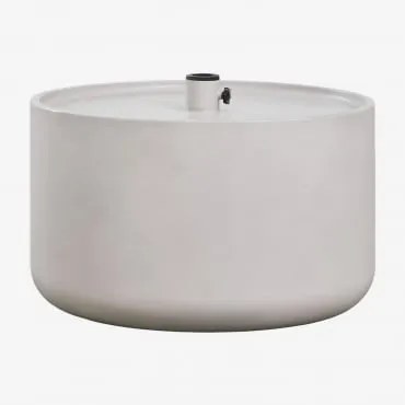 Podstawa Parasola Z Wbudowanym Okrągłym Stołem Ø60 Cm Z Cementu Darwys Sand Grey - Sklum