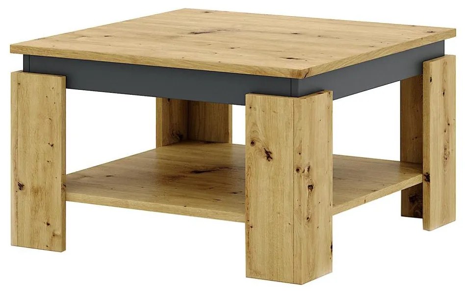 Stolik kawowy OLAF dąb artisan/antracyt