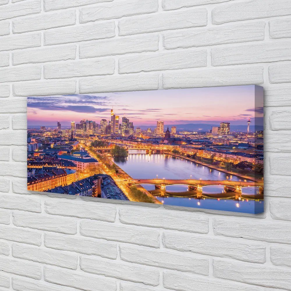 Fotoobraz na płótnie Nocna Panorama Berlina